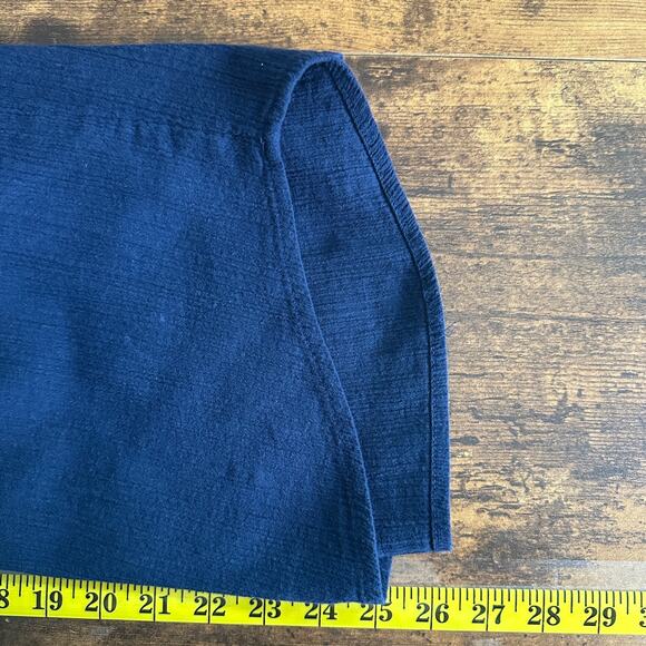 NWOT Sonoma Life Style Blouse Small Navy Lace Boho Cottagecore Flowy 100 Cotton - Picture 4 of 8